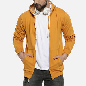Nouveautés Vêtements décontractés Sweats à capuche à fermeture éclair intégrale surdimensionnés Dernier style Manches longues en coton Fabriqués Sweats à capuche et sweat-shirts pour hommes - Product Image 3