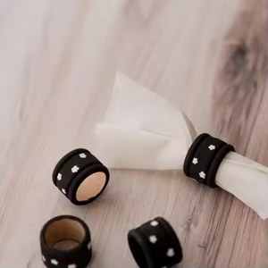 Novedad, venta directa de fábrica, decoración de boda, servilletero de madera multicolor para boda decorativo para el mejor servicio de cena - Product Image 2