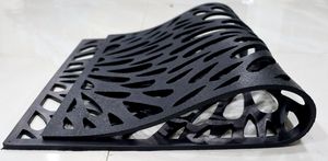 Alfombrillas de puerta de parrilla de goma negra de calidad superior, alfombrilla de decoración de entrada antideslizante para entrada de hogar y baño a precio mayorista - Product Image 3