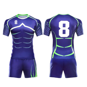 Ensembles de shorts de maillot de rugby à sublimation de logo personnalisé à séchage rapide uniformes de rugby respirants de haute qualité - Product Image 6