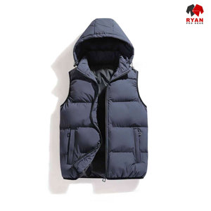 Gilet matelassé imperméable personnalisé Ryan Pro Gear pour hommes, tissu confortable, respirant et anti-boulochage, options de logo OEM - Product Image 6