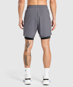 Shorts de sport pour homme à séchage rapide pour la course à pied, l'entraînement, logo personnalisable, pantalons de survêtement avec poches, vêtements de sport, vêtements de fitness, entraînement - Product Image 3
