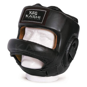 High Quality New Arrival Leather Portable Full Coverage Safety <b>Head</b> Guard for Boxing Sparring Martial Arts and Fitness <b>Training</b> - Product Image 3