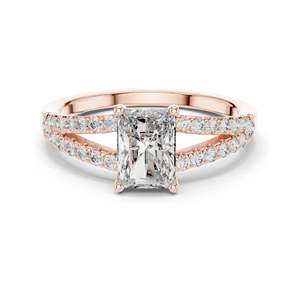 Anillo de Compromiso con Diamante de Laboratorio Corte Princesa de 0.29 CT, Claridad VVS-VS EF, Oro de 18KT, 14KT, 10KT y Plata 925, Oro Rosa, Amarillo, Blanco - Product Image 3