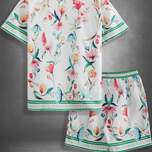 Ensemble de vêtements de sport d'été deux pièces pour hommes Vêtements d'extérieur décontractés en nylon respirant à séchage rapide avec logo personnalisé Ensemble assorti à la mode - Product Image 2