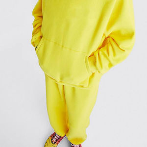 Conjunto de sudadera con capucha y logotipo personalizado del fabricante, ropa de calle de lana bordada, pantalones de chándal de gimnasio, chándal para hombre, conjunto de Sudadera con capucha y contraste de Color - Product Image 4