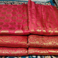 Tissu Jacquard en Soie 100% Biologique Tricoté Brocart Motif Dragon Chinois Traditionnel Imprimé Métallique pour Mariage et Filles - Grande Vente