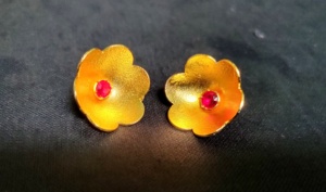 Vente en gros Ensemble de boucles d'oreilles avec des boucles d'oreilles en plaqué or 22CT de conception traditionnelle Bijoux pour femmes par les exportateurs - Product Image 4