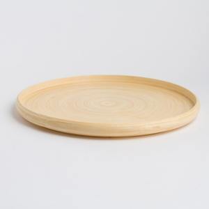 Plateau de service pour gâteaux de grande qualité, en fibre de bambou, filé et enroulé, pour boissons et aliments - Product Image 4