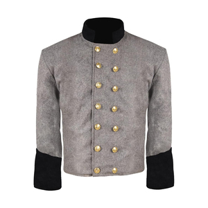 Veste à double boutonnage bleu marine de l'Union américaine de la guerre civile, toutes tailles, frak, casquette de fourrager avec insigne d'infanterie, uniforme de veste - Product Image 1
