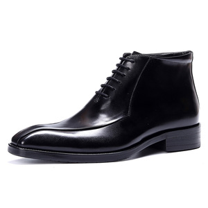 Chaussures Oxford en cuir de vachette pleine fleur avec talon amorti et design antidérapant, chaussures habillées pour hommes, chaussures en cuir - Product Image 1