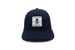 Sombrero de camionero de malla de algodón no estructurado con parche tejido de diseño personalizado de 6 paneles, gorra de playa informal energética de moda Hip Hop para ciclismo hecha - Product Image 4
