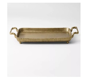 Bandeja DE SERVICIO DE METAL DE ACERO INOXIDABLE plateado de nuevo diseño Bandeja de servicio de chocolate Artículo de cocina - Product Image 6