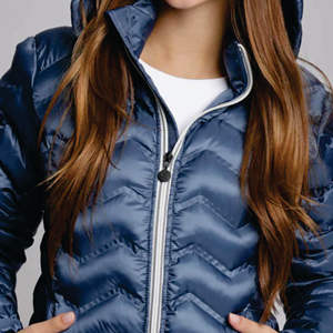 Chaqueta acolchada personalizable recortada cálida cortavientos de invierno para mujer de producción a granel - Product Image 6
