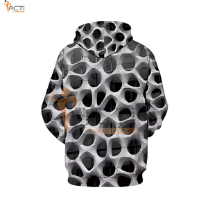เสื้อฮู้ดพิมพ์ลาย3D สีพื้นไซส์ใหญ่กว่าเสื้อฮู้ดลาย3D - Product Image 2