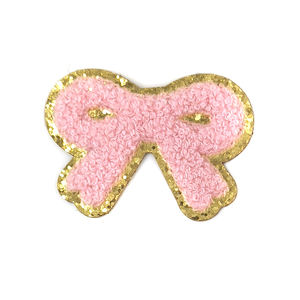 Patch en tissu chenille brodé fait main en forme de nœud, à coller, pour la personnalisation de vêtements et de chapeaux - Product Image 6