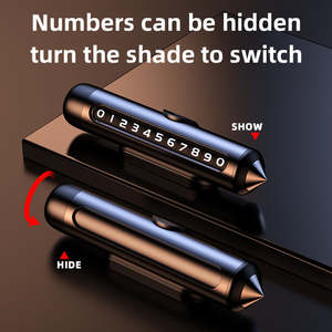 ป้ายทะเบียนที่จอดรถชั่วคราวแบบ<span class=keywords><strong>2</strong></span> in 1ลูกกลิ้งอลูมิเนียมอัลลอยด์พรีเมี่ยมพร้อมค้อนนิรภัยและเบรกเกอร์หน้าต่าง - Product Image 3