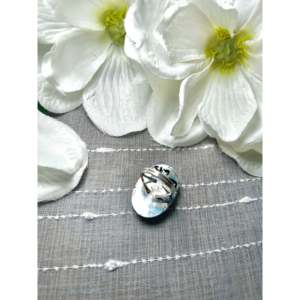 Bague élégante Dave Skeets en argent et cheval sauvage avec sertissage clos et placage or rose et or, taille 6.75, cadeau - Product Image 4