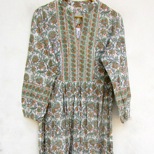 Happy Queens Mujeres Flor Impreso Playa Mini Vestido Bohemio Mini Algodón Indio Midi Elegante Bohemio Corto Vestidos Personalizados - Product Image 1