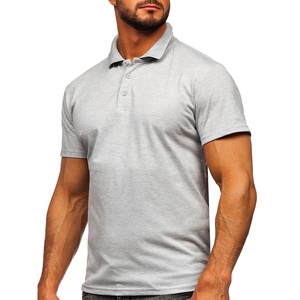 Vente en gros OEM polo de sport de golf à séchage rapide de haute qualité avec logo personnalisé respirant anti-odeur en coton uni anti-rides - Product Image 3