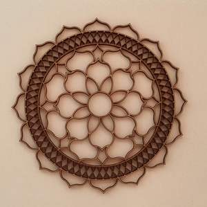 Elegante Mandala de MDF para Colgar en la Pared, Decoración Moderna para el Hogar, Sala de Meditación y Ambiente Tranquilo - Product Image 5