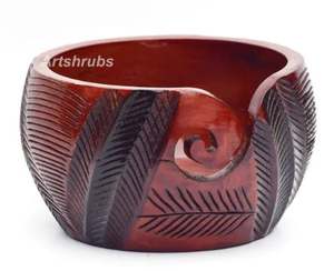 Handcrafted Wooden <b>Yarn</b> Bowl Rustic Knitting Bowl For Craft Lovers On Bulk Price By India Exporter <b>Yarn</b> Bowl - Product Image 6