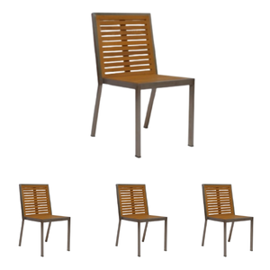 เก้าอี้ไม้เดี่ยวมีพนักพิงที่สะดวกสบายเฟอร์นิเจอร์สวนทำจากไม้ - Product Image 5