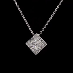 สร้อยคอเพชรขนาด1.32 CT สำหรับเจ้าหญิงที่กำลังโตขึ้น14K จี้ทองคำขาวน้ำหนักเบาจี้อัญมณีมีคุณธรรมที่ดีสำหรับสวมใส่ในชีวิตประจำวันของผู้หญิง - Product Image 6