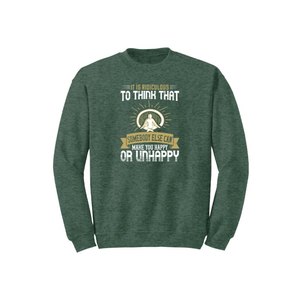 Sudadera de mezcla de algodón con estampado de temas de Buda, 12 opciones de color, estilo informal 260-280 GSM, colocación de diseño personalizable para invierno - Product Image 5