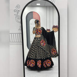 Navratri Lehenga Choli Set <b>for</b> <b>Women</b> Embroidered Traditional Garba Ghagra Chaniya Choli Festival Wear Indian <b>Ethnic</b> <b>Dress</b> - Product Image 1