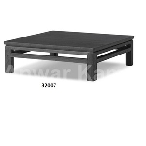 Mesa auxiliar cuadrada de Coral de aluminio dorado, mesa auxiliar de café elegante para decoración de hogar y sala de estar - Product Image 3
