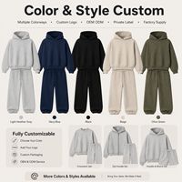 Ensemble de survêtement IKDEER OEM personnalisé avec logo, pantalon de jogging et sweat à capuche, 100 % coton, pour homme