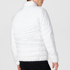 Blouson matelassé pour homme, couleur personnalisée, style urbain, logo sur le devant, coupe-vent, vêtement de mode hivernal - Product Image 3