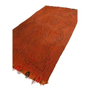 Alfombras de Lana Tejida Plana Rojas y Naranjas Nayaab Pae-5075 para el Hogar, Alfombra Rectangular 3D para Sala de Estar, para Decoración - Product Image 1
