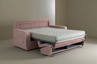 Hochwertiges 100% Italienisches Zeitgenössisches Stoff-Ecksofa Zweisitzer Schlafsofa mit Abnehmbarem Waschbarem Bezug für Wohnzimmer