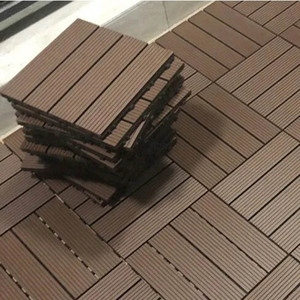 Custom OEM ODM WPC Composite <b>Deck</b> Tiles 300x300mm High Strength Commercial Outdoor Flooring Factory - Product Image 4