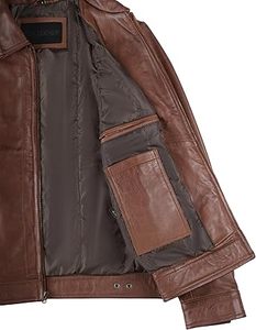 Veste en cuir de mode d'hiver pour hommes la plus vendue sur mesure avec un nouveau tissu teint en état de haute qualité traité - Product Image 5