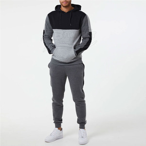 Survêtement en molleton 100% coton uni à capuche pour hommes grandes tailles avec design unique – Vente en gros Hiver - Product Image 1