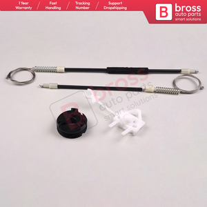 Juego de reparación de regulador de ventanilla eléctrica BWR797 delantero izquierdo para Albea Siena Palio MK1 171 172 178 1996-2016 4/5 puerta 46786201 - Product Image 2