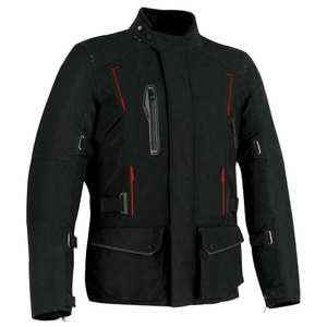 Chaqueta de Motociclismo Resistente, Impermeable, de Textil Cardura Negra para Motocross - Product Image 1
