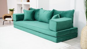 Asientos de suelo árabe Sofá de suelo árabe Piso de asiento Árabe | 14 piezas, 28 bailes con esponja 10 + 10 : 20cm - Product Image 4