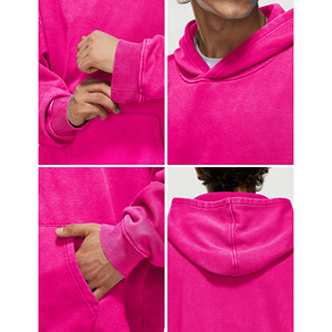 Sweats à capuche unisexe en molleton de coton épais pour hommes Streetwear surdimensionné avec logo 3D personnalisé pour l'hiver Sweats à capuche pour hommes - Product Image 6