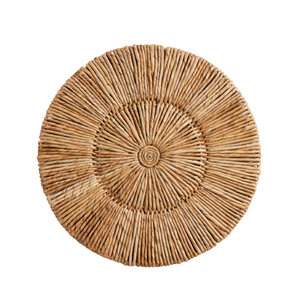 Hecho a mano respetuoso del medio ambiente natural de hierbas marinas ronda manteles placa del cargador artesanal vajilla de ventas al por mayor de Vietnam - Product Image 1