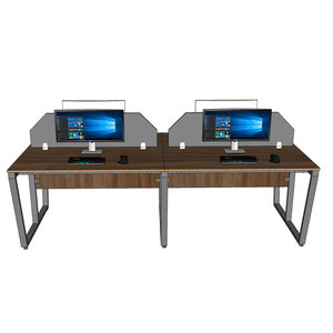 HBTC050 Mesa de Estilo Contemporáneo Minimalista para Cuatro Personas, 240x120cm, Melamina, Contrachapado, Patas Ensambladas, para Dormitorio - Product Image 4