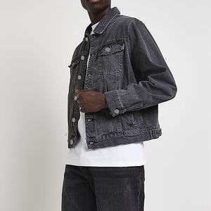 Veste en jean sur mesure OME, grande taille pour homme, vêtement décontracté en toile à séchage rapide pour l'hiver, nouveau design de veste en jean pour homme - Product Image 4