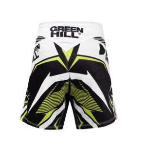 Pantalones Cortos de Grappling BJJ Sublimados en Blanco, Diseño Personalizado GREEN HILL, Ropa Deportiva de Poliéster Elástico para Artes Marciales, Modelo 10506 - Product Image 2