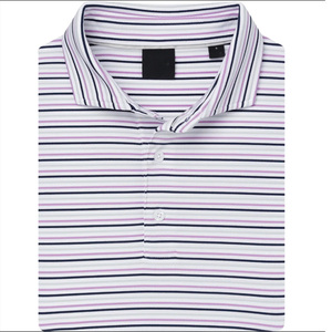 เสื้อโปโลกอล์ฟแขนครึ่งพอดีตัวมีสไตล์เสื้อผู้ชายไซส์ใหญ่พิเศษผ้าคอตตอนถัก100% น้ำหนักเบาใส่สบาย - Product Image 3