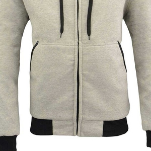 Sweat à capuche en coton pour hommes personnalisé en gros avec longue poche zippée tissu respirant en polaire doux et confortable approvisionnement d'usine pour décontracté - Product Image 5