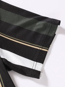 Nouveauté T-shirts polo unis T-shirts polo à la mode manches courtes respirant confortable 100% coton - Product Image 3