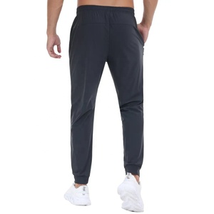 Pantalones Deportivos Ligeros de Poliéster/Algodón con Cordón, Elásticos, para Hombre, con Logotipo Personalizado, Casuales, Simples, al por Mayor, Ropa Deportiva para Gimnasio - Product Image 2